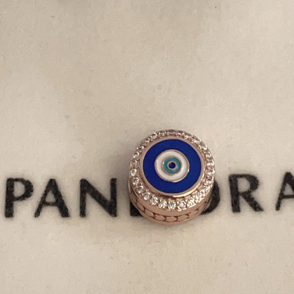Pandora Evil Eye Double Sided Charm EG792016CZ Canada Exel. ye of Proteetion